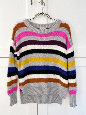 Allison Joy Multicolor Striped Knit Sweater – Size Small